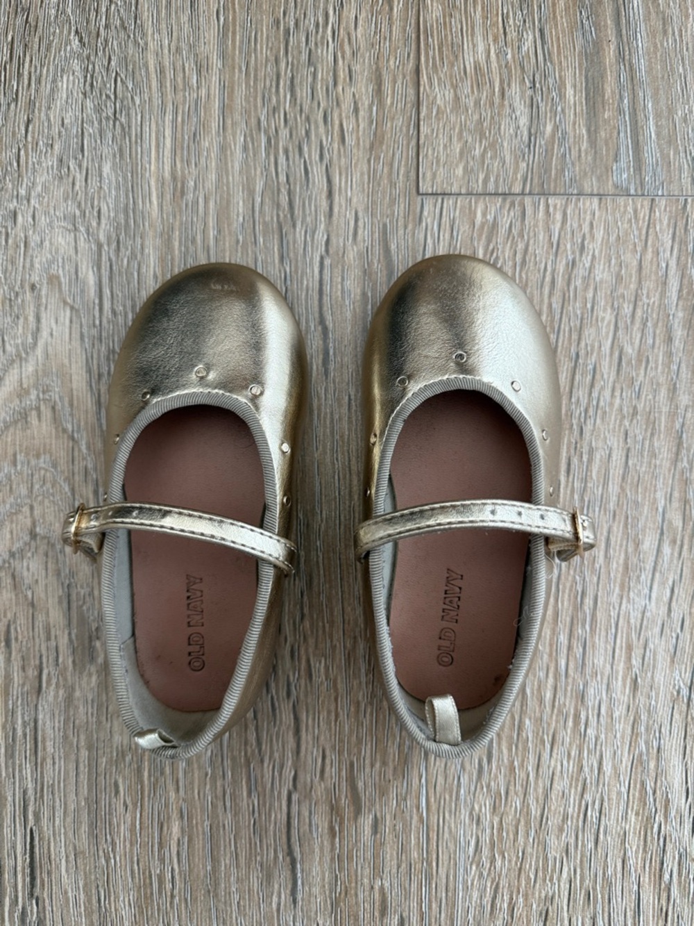 OLD NAVY /  Metallic Gold Girls' Mary Jane Flats